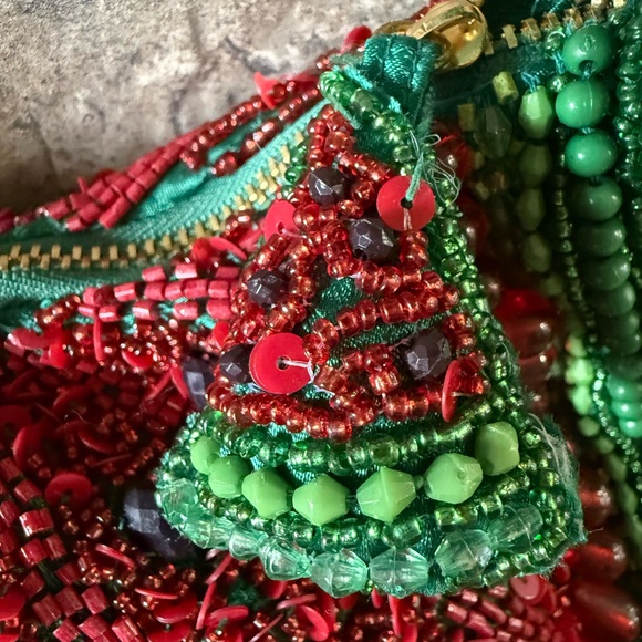 Vibrant Beaded Watermelon Shoulder Bag - Picture 3 of 5